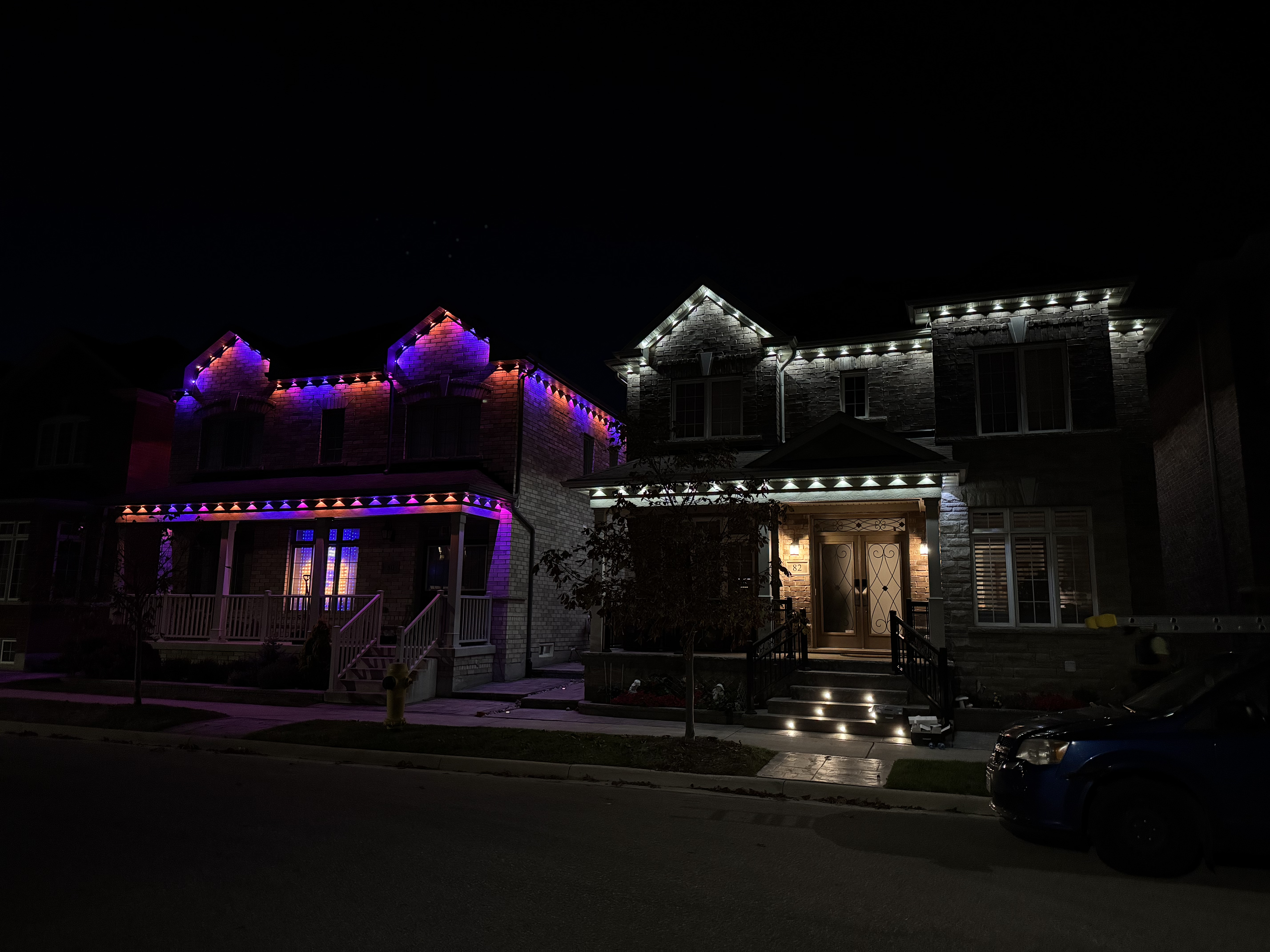 Christmas lights installation photo